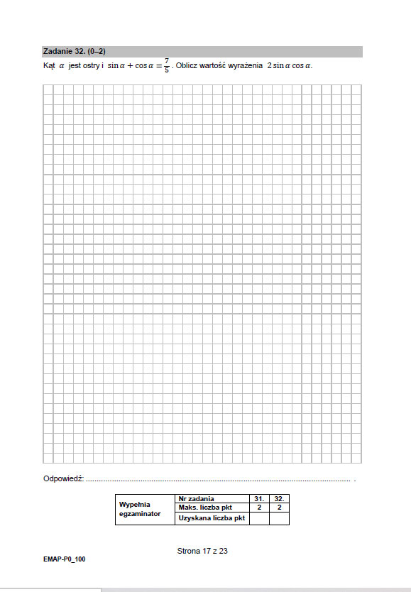 matematyka matura próbna arkusz 2021